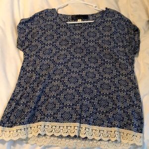 Blue Print Top